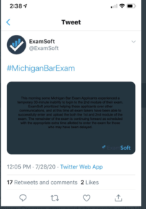 Examsoft Tweet